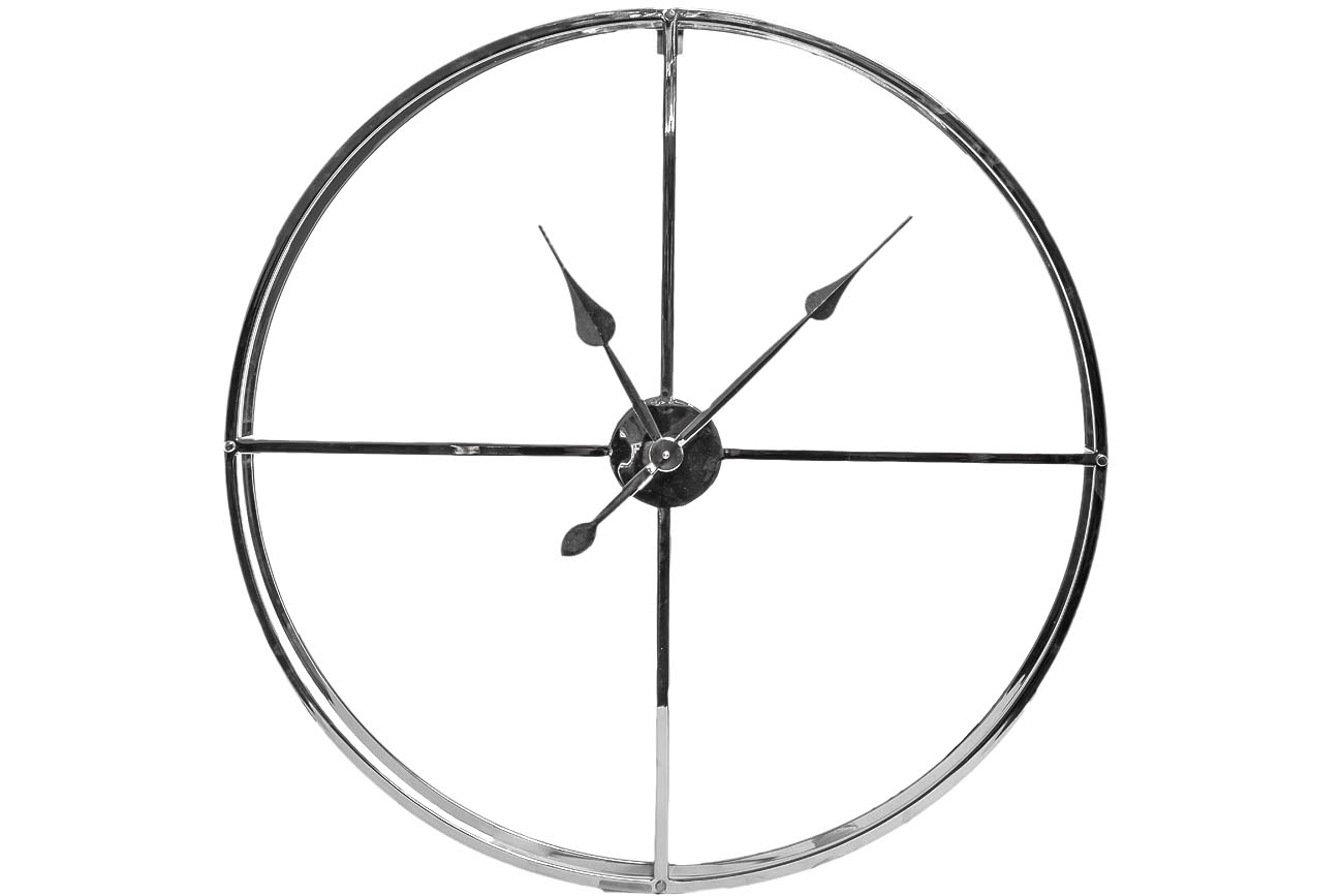 Часы настенные круглые (хром) 76см 79MAL-5761-76NI
